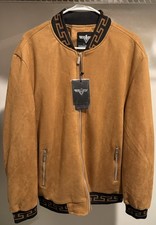 VIP Collection Coffee Suede Jacket Size XL picture
