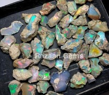 Cut Grade Opal Rough Lot AAA Grade 10 Pieces Large Size Ethiopian Welo Opal Raw picture