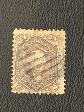US Stamp Scott #78 Used 24c Lilac Washington 1862 SCV $425 picture