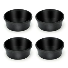 4Pcs Rubber Feed Pan, 1 Gallon Horse Feed Bucket Utility Feed Bucket, 10.6 x ... picture