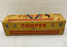 VTG Cooper Victory Brand Sharp Pasteurized Process American Cheese Cardboard Box picture
