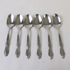 Set of 6 Oneida Homestead Stainless Teaspoons picture