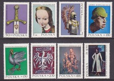 Poland 1961-68 MNH 1973 Polish Art Complete Set of 8 Very Fine picture