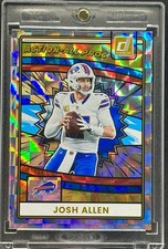JOSH ALLEN CHECKER  REFRACTOR PANINI  CARD BILLS MINT picture