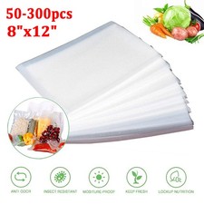 50-300Pcs Vacuum Sealer Bags 8X12inch Quart Food Vac Storage for Food Meal Saver picture