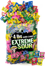 Warheads Extreme Sour Assorted Mix Flavors, Bulk Nostalgia Hard Candy (4 Pounds) picture