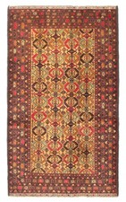 Vintage Hand-Knotted Area Rug 3'11