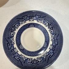 Six Vintage Blue Willow Tea Saucer Plate 5.5