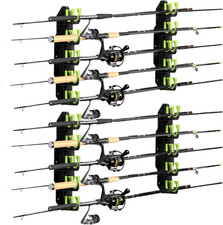 Fishing Rod Holders, Fishing Pole Holders for Garage, Wall or Ceiling Mounted picture