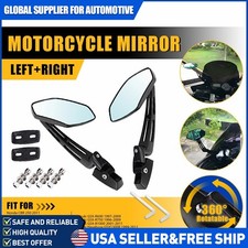 Motorcycle Mirror Racing Rearview Mirror For Honda CBR Kawasaki Ninja Convex picture