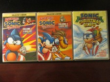 The Adventures of Sonic the Hedgehog Vol 1 & 2 Christmas Blast COMPLETE MINT picture