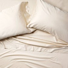 Queen 600 Thread Count Sateen Sheet Set Natural - Casaluna picture
