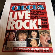 CIRCUS MAGAZINE Sept.30,1987 LIVE ROCK ,BON JOVI ,POISON,CINDERELLA  114 Pages picture
