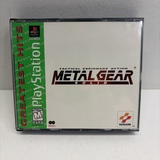 Metal Gear Solid PS1 Greatest Hits 2 Disc Set Sony PlayStation Konami picture