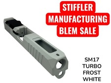 BLEM Turbo For G17 custom Slide gen3 NEW Cerakote upper stripped Frost White picture