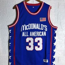 Throwback Retro Bryant #33 #8 Basketball Jersey Stitched Custom Size S-3XL Blue picture