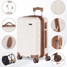 Hardside Carry Luggage Carry-On Suitcase with Spinner Wheels Camping 22