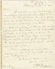 President Of 1831 Tariff Convention Seeks Help With Deliberations picture