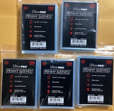 (5) Ultra Pro Soft Penny Card Sleeves 100ct Standard Size Cards  picture