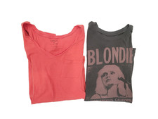 Torrid 00 M/L Short Sleeve T-Shirts Tops: Blondie & Pink Lot Of 2 picture