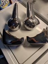 1957 Ford Front And Rear Bumper Guards Original Chrome picture