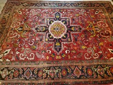 Vintage Antique Turkish Rug HandMade Tribal Geometric Rug 3.5