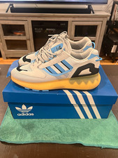 adidas ZX 5K Boost GW3039 Grey Sky Rush Gray/Blue/Black/Yellow 2022 sz 9.5 picture