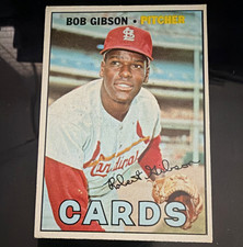 Topps Bob Gibson #210 St. Louis Cardinals MLB Baseball 1967 Topps Base Set picture
