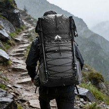 70L Lightweight Backpacking Hiking Backpack with Internal Frame Rain Cover Unise picture