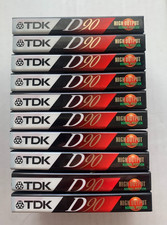 TDK  D 90 Cassette Tapes (10), IEC1/ TYPE 1 Normal Position, High Output NOS picture