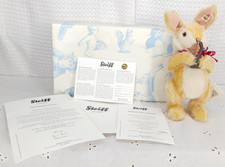 RARE STEIFF DANIEL BARTH MOHAIR BOSOM BUNNIES LTD ED #128 W/CERTIFICATE & BOX picture