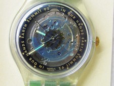 Swatch EARTH SUMMIT '92 Automatic 23 jewel wristwatch in the case with papers picture