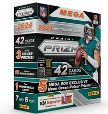 2024 Panini Prizm Football NFL Factory Sealed Mega Box picture