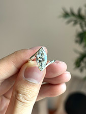 925S 3.53ct Lab Grown Marquise Diamond Bypass Ring IGI G VVS2 picture