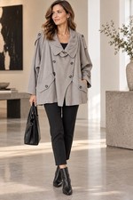 Ivan Grundahl Copenhagen Jacket 40 NWT $365 Stone Avant Garde Lagenlook picture