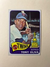 1965 Topps - Tony Oliva #340 - All Star ROOKIE Card - Beautiful Color, Centered picture