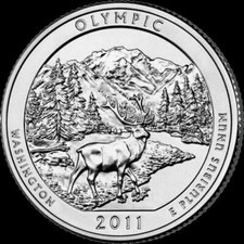 2011 P - Olympic National Park Quarter Washington America The Beautiful ATB  picture