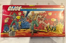 Vintage 1984 G.I. Joe Carrying Case Holds 24 Figures Red Plastic.Great Condition picture