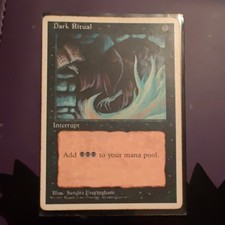1995 MTG 4th Edition (4ED) Dark Ritual #129 Vintage MP-MP+ picture