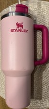 Stanley 40oz Flamingo Pink Tumbler  H2.0 FlowState Quencher- Authentic- NO STRAW picture