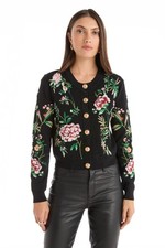 Alyssa Jacquard Cardigan Black Floral  THE NOLI SHOP picture