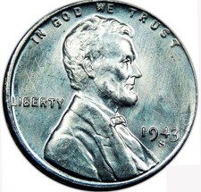 1943 S Lincoln, Wheat Ears Reverse Cent Seller Uncirculated picture