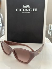 NEW:COACH 8434U Sunglasses  Putty/light Peach Lenses -NEVER WORN  100% Authentic picture