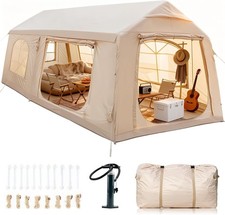 NAIZEA 2~12 Person Inflatable Blow Up Tents for Camping Waterproof Hot Tent&Pump picture