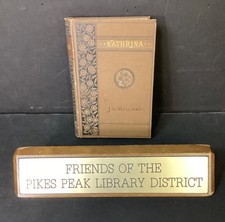 Antique 1882 KATHRINA by J.G. Holland Hardcover Poetry picture