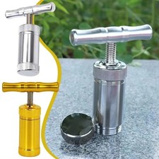 Aluminum Compressor Presser Tobacco Herb Press Squeezer Herbal Crusher T Handle picture
