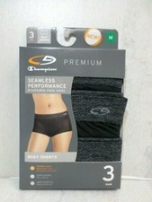 C9 Champion Women's 3pk Premium Seamless Performance Body Shorts, Black, Medium picture