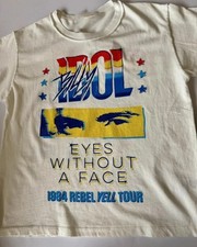 Reprint Billy Idol 90s Graphic White T shirt Men Women Unisex tee S-5XL picture