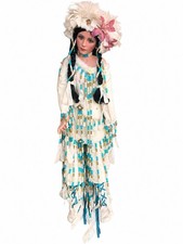 RARE Rustie White Dove 42” Native American Bride Doll #5/2000 Hand Beaded 1999 picture