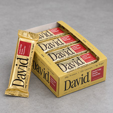 David Protein Bar Fudge Brownie 28g Protein 0g Sugar 150 Cal 12 Pack New picture